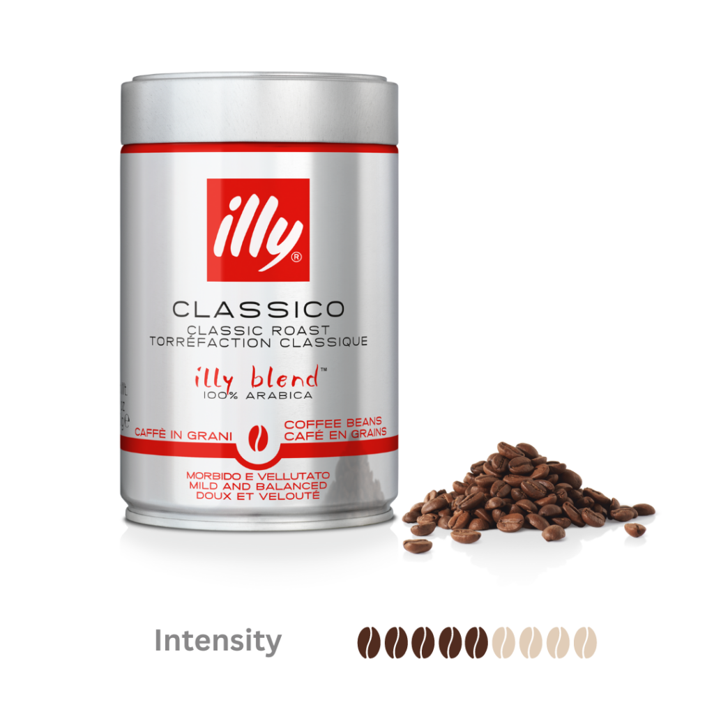 Pack of 6 illy Whole Bean Coffee 250g