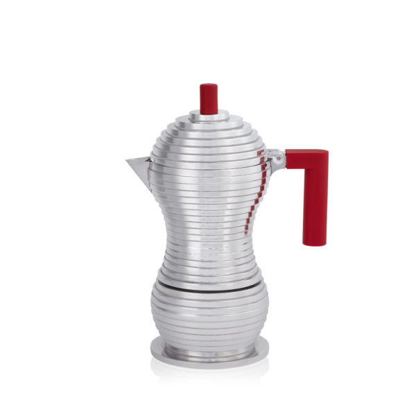 illy Malaysia official Alessi Pulcina Red Moka Pot - 3 cup