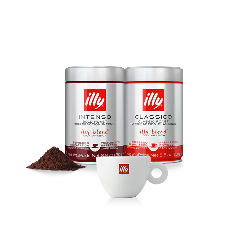 BUY Ground Espresso Bundle with illy Cappuccino Cup illy Official