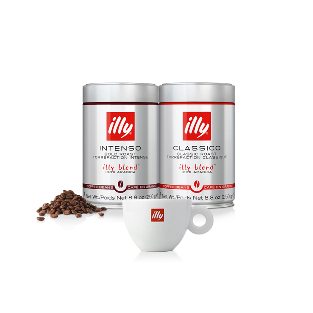 BUY illy Whole Bean Coffee Set with Cappuccino Cup illy Official Shop