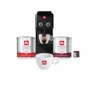 STARTER PACK: Y3.3 Machine Black + 2 Capsule Cans + 1 Cappuccino Cup 350ml