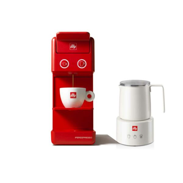 Y3.3 iperEspresso Machine - Red + Milk Frother (Free 1x Can of IperEspresso Classico 21s)